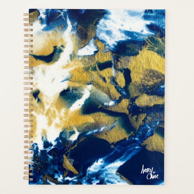 SPWW Gleaming Indigo Large Monthly Planner (Front)