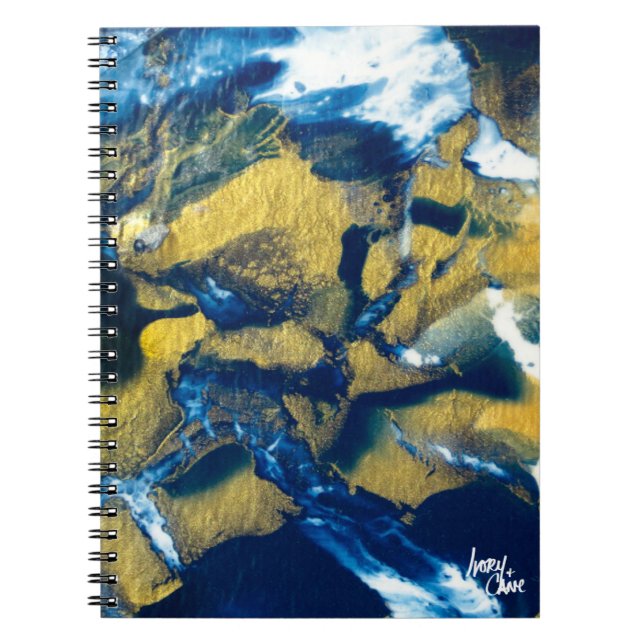 SPWW Gleaming Indigo Spiral Journal Notebook (Front)