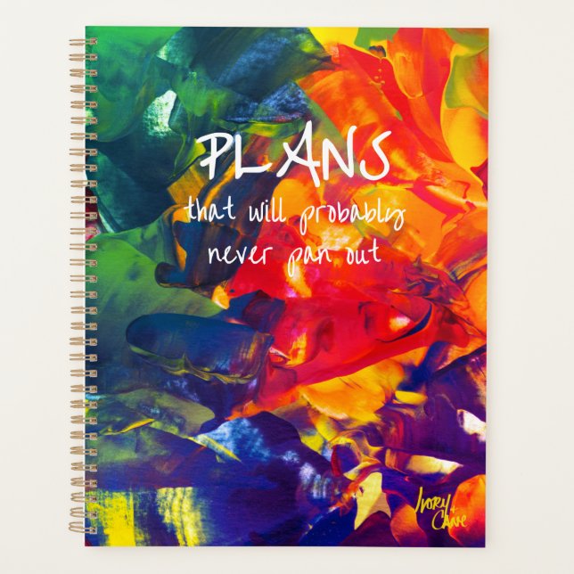 SPWW Psychedelic Spiral Large Monthly Planner (Front)