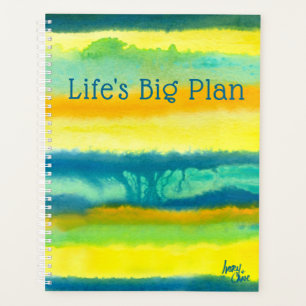 SPWW Tangoed Tiers Teal and Orange Large Monthly Planner