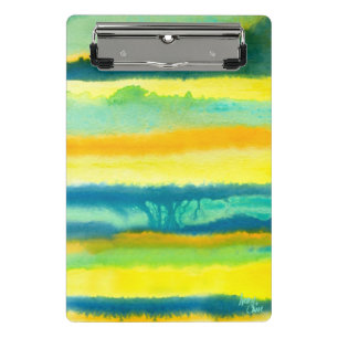 SPWW Tangoed Tiers Teal Green & Orange  Mini Clipboard