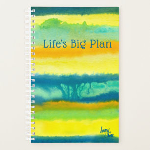 SPWW Tangoed Tiers Teal & Orange Monthly Planner