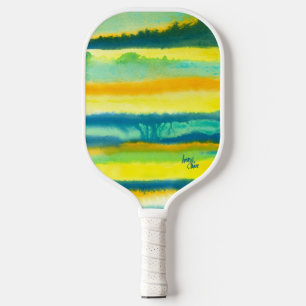 SPWW Tangoed Tiers Teal & Orange Pickleball Paddle