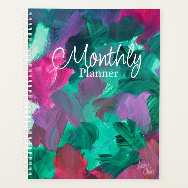 SPWW Touch of Jewel Tones Large Monthly Planner (Front)