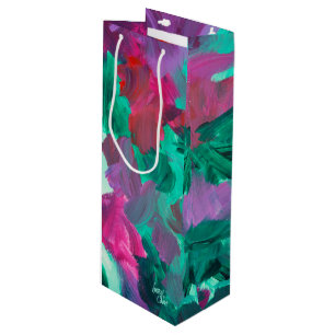 SPWW Touch of Jewel Tones Wine Gift Bag