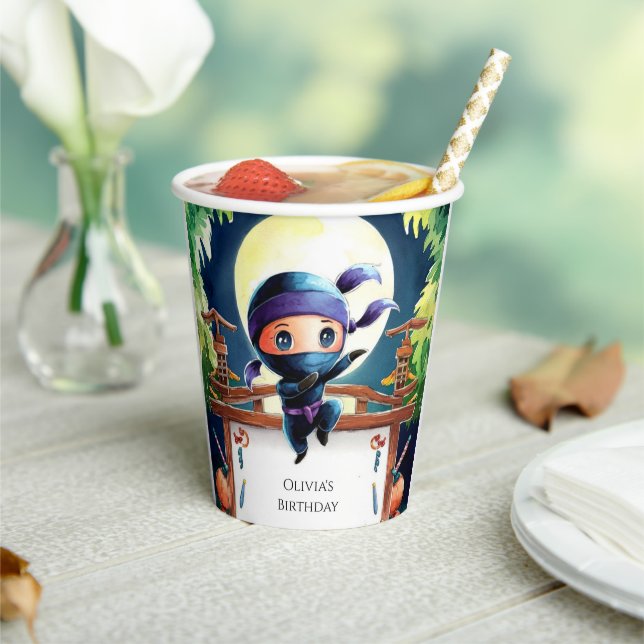 Spy Children Ninja Birthday Paper Cups (Insitu)