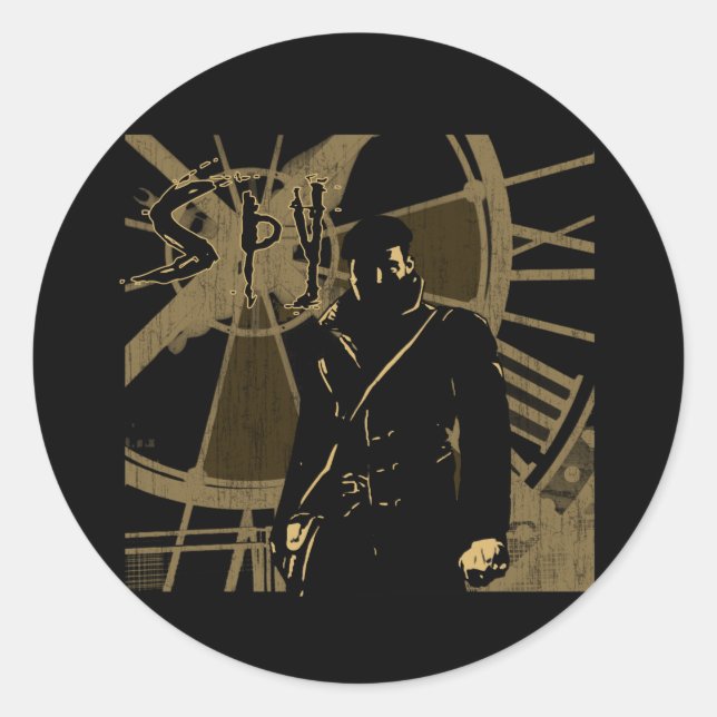 Spy Classic Round Sticker (Front)