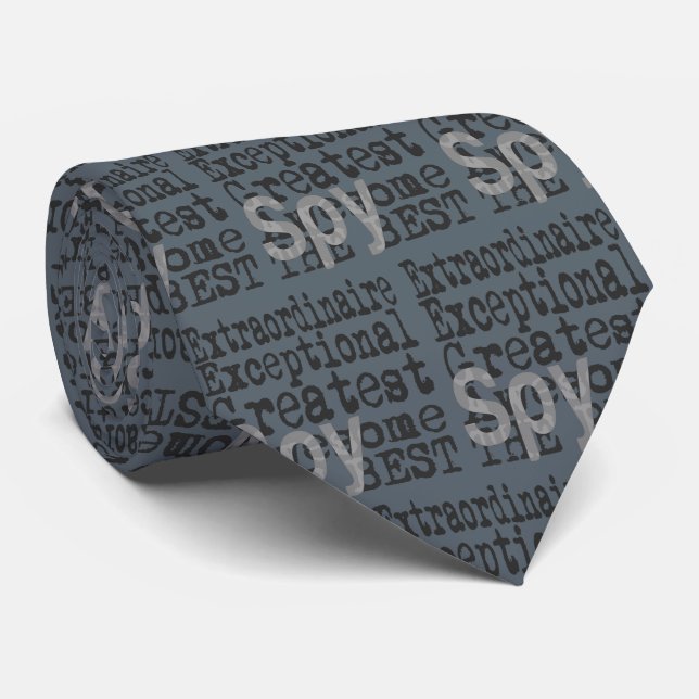 Spy Extraordinaire Tie (Rolled)