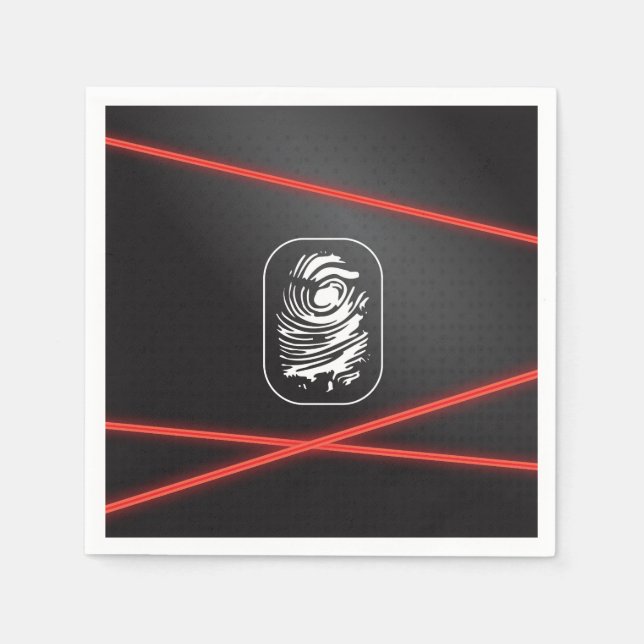 Spy Party Laser Plates Napkin (Front)