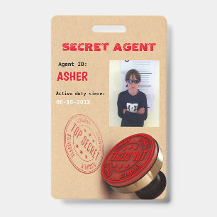 Spy Party Secret Agent Badge ID Badge
