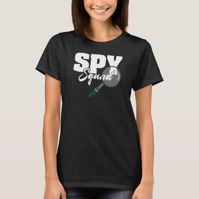 Spy Squad Police Crime Investigator Private Detect T-Shirt (Front)
