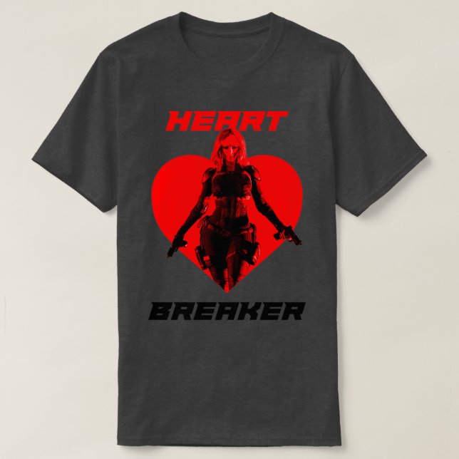 Spy Woman Heart Breaker Red Variant T-Shirt (Design Front)