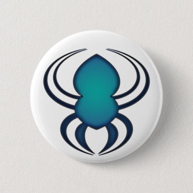 Spyder Bleu 6 Cm Round Badge (Front)