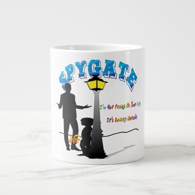 Spygate (It's Raining Outside) Large Coffee Mug (Front)