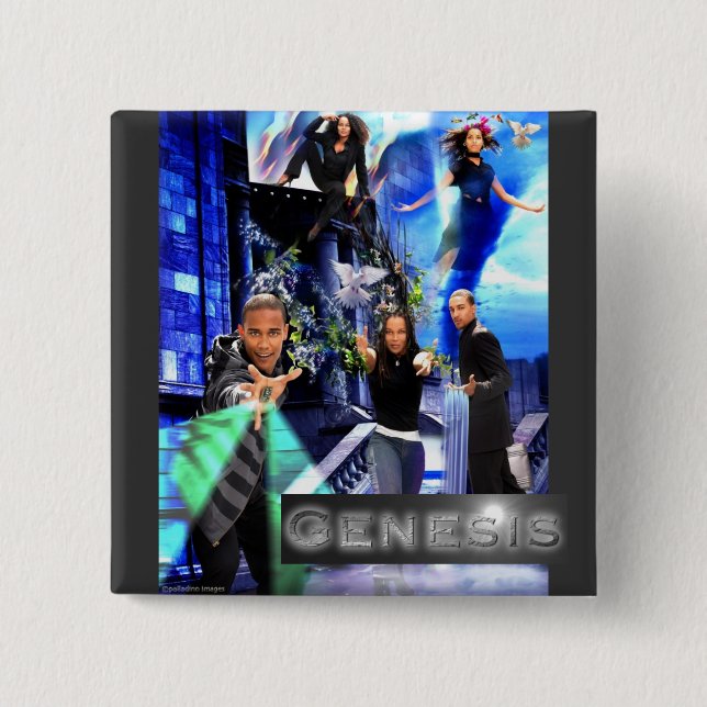SQ "Genesis" Button - Jordan's Logo (Front)