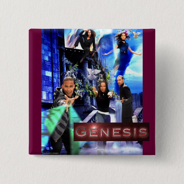 SQ "Genesis" Button - Xander's Logo (Front)
