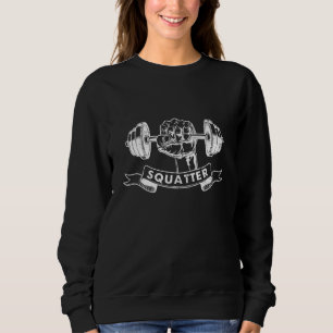Sqautter Weightlifting Squats Sweatshirt
