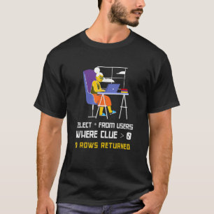 SQL Programming Joke Developer DBA  IT Merch SQL T-Shirt