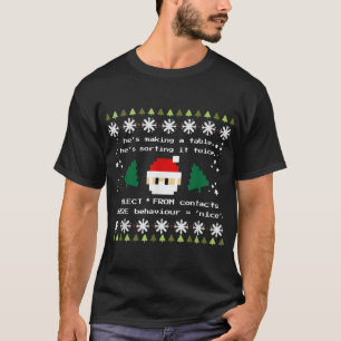 SQL Santa Claus Database Clause Developer Code DB  T-Shirt