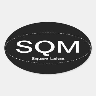 SQM Oval Bumper Sticker