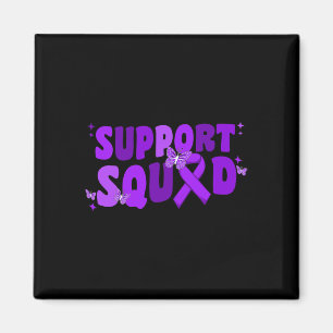 Squad Alzheimerheimer Heimer's Awareness Butterfly Magnet