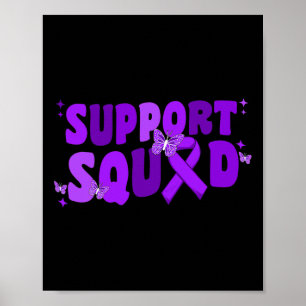Squad Alzheimerheimer Heimer's Awareness Butterfly Poster