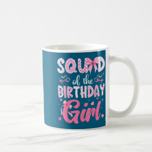 Squad Birthday Girl Pink Coquette Graphic Art Coffee Mug