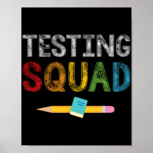 Squad Costume Test Day Teacher Student Poster