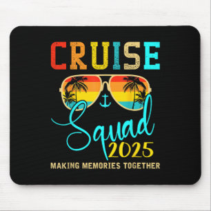 Squad Crew Cruise 2025 Summer Vacation Matching Fa Mouse Pad