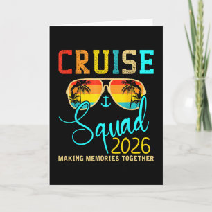 Squad Crew Cruise 2026 Summer Vacation Matching Fa Card