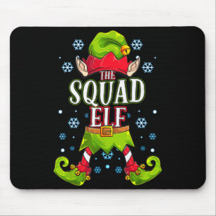 Squad Elf Matching Family Group Christmas Party Mouse Pad