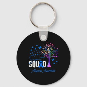 Squad For Alopecia Awareness Key Ring