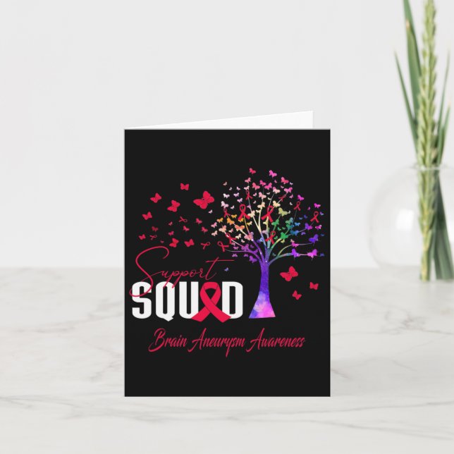 Squad For Brain Aneurysm Awareness  Card (Front)