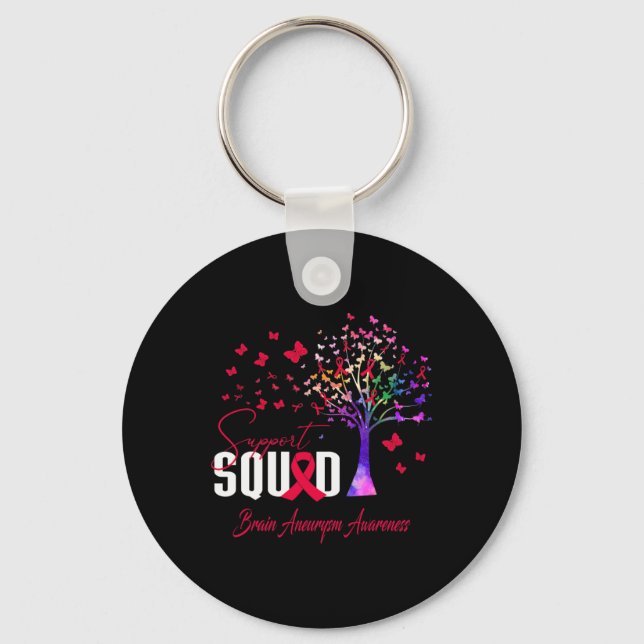 Squad For Brain Aneurysm Awareness  Key Ring (Front)