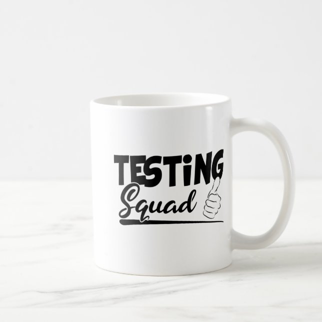 Squad Funny Exam Test Day Gifts For Students  Coffee Mug (Right)