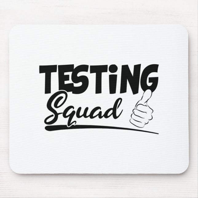 Squad Funny Exam Test Day Gifts For Students  Mouse Pad (Front)