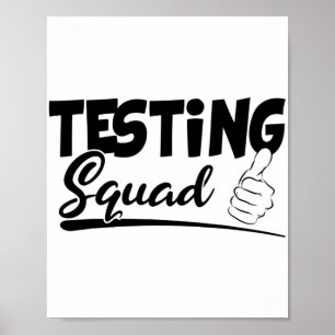 Squad Funny Exam Test Day Gifts For Students Poster