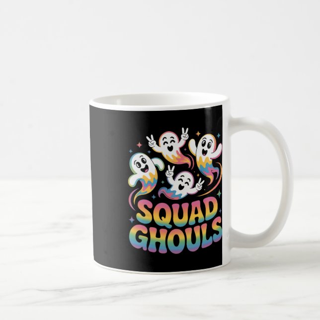 Squad Ghosts Matching Funny Halloween 7  Coffee Mug (Right)