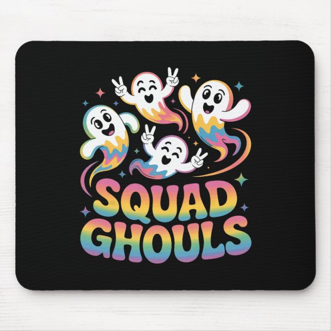 Squad Ghosts Matching Funny Halloween 7  Mouse Pad (Front)