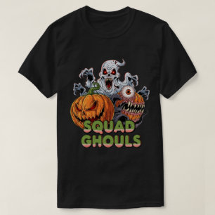 Squad Ghouls Colourful Halloween Horror T-Shirt