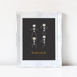 Squad Ghouls Halloween Poster<br><div class="desc">Get ready to celebrate Halloween in spook-tacular style with our Squad Ghouls Halloween Poster! This enchanting poster features a group of friendly skeletons ready to party on All Hallows' Eve!</div>