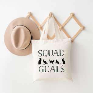 Squad Goals Cat Tote Bag