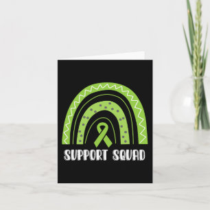 Squad Green Rainbow Kidney Disease Awareness Card