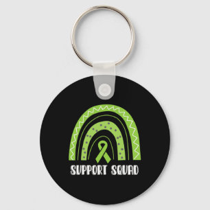 Squad Green Rainbow Kidney Disease Awareness  Key Ring
