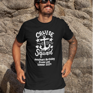 Squad Group Friends Custom Birthday White  T-Shirt