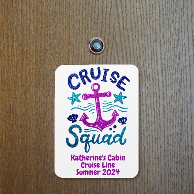 Squad Group Friends Custom Cabin Door Magnet (Creator Uploaded)