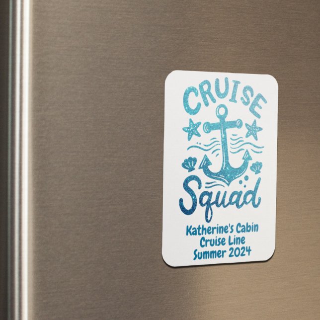 Squad Group Friends Custom Cabin Door  Magnet (Creator Uploaded)