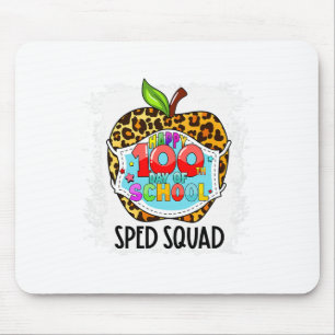 Squad Happy 100th Day Of School Face Mask Sped Ed Mouse Pad