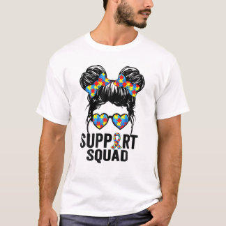 Squad Messy Hair Bun Puzzle T-Shirt