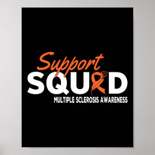 Squad Multiple Sclerosis Awareness Ms Awareness Poster